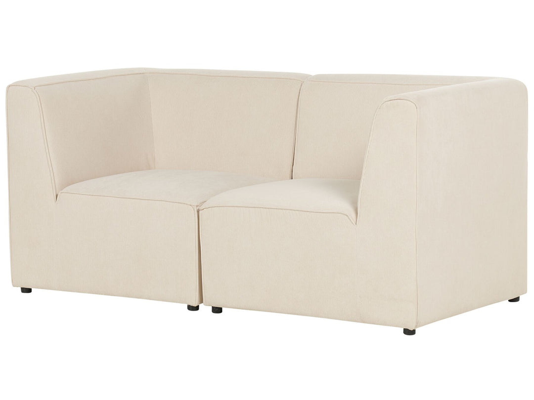 Lemvig 2 Seater Modular Jumbo Cord Sofa Beige