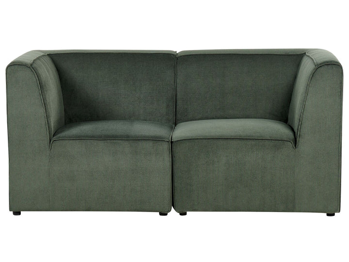 Lemvig 2 Seater Modular Jumbo Cord Sofa Dark Green