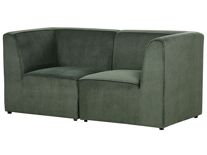 Lemvig 2 Seater Modular Jumbo Cord Sofa Dark Green