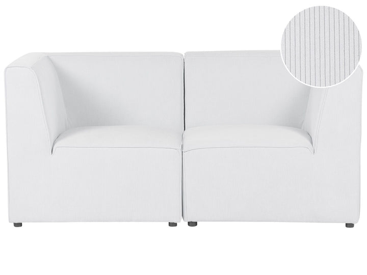 Lemvig 2 Seater Modular Jumbo Cord Sofa Off White