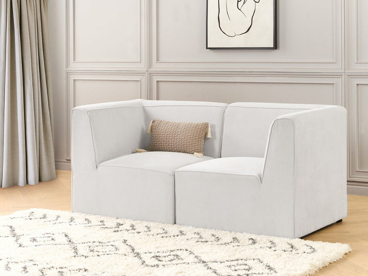 Lemvig 2 Seater Modular Jumbo Cord Sofa Off White