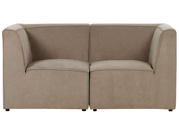 Lemvig 2 Seater Modular Jumbo Cord Sofa Taupe