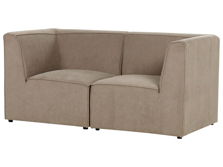 Lemvig 2 Seater Modular Jumbo Cord Sofa Taupe