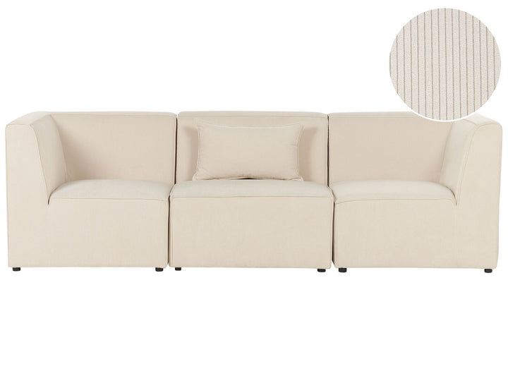 Lemvig 3 Seater Modular Jumbo Cord Sofa Beige