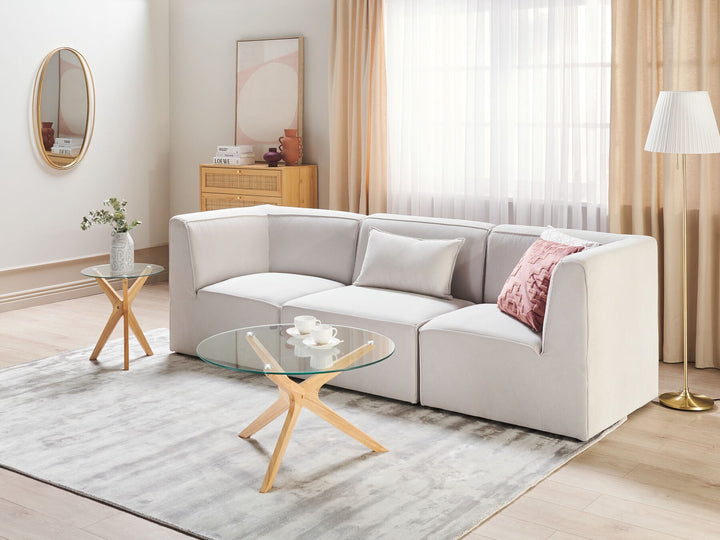 Lemvig 3 Seater Modular Jumbo Cord Sofa Off White