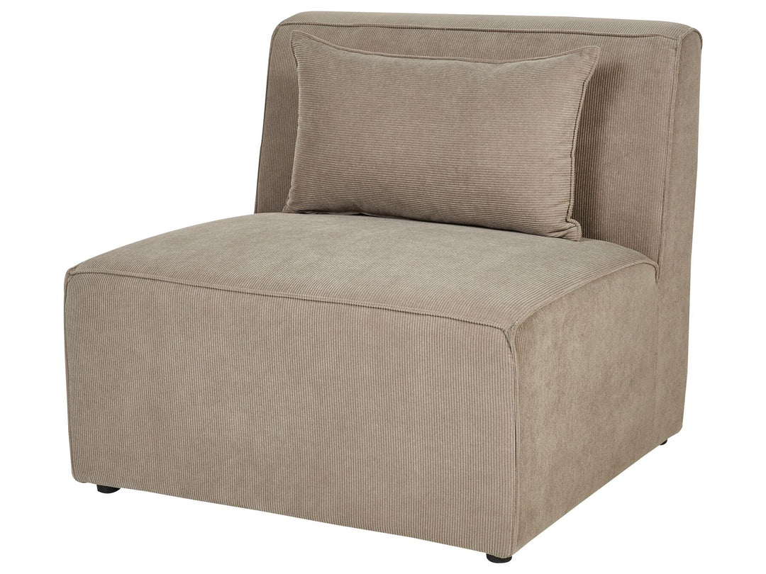 Lemvig 3 Seater Modular Jumbo Cord Sofa Taupe