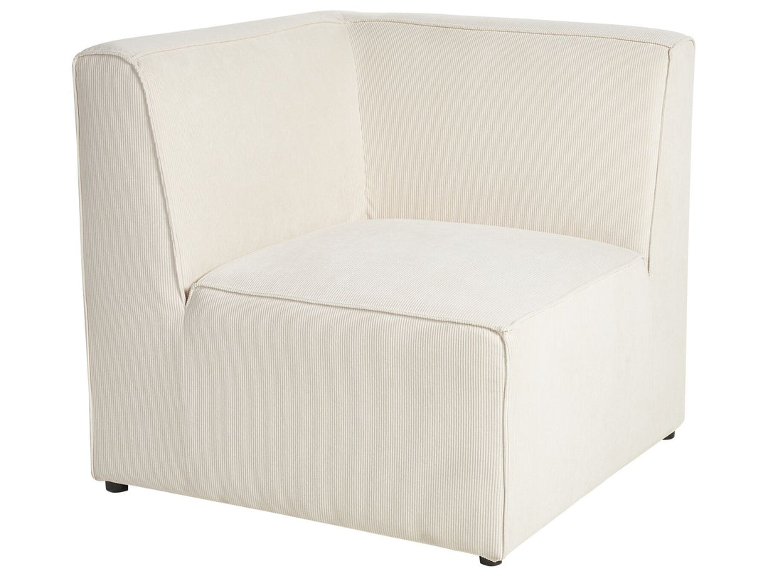 Lemvig 3 Seater Modular Jumbo Cord Sofa with Ottoman Beige