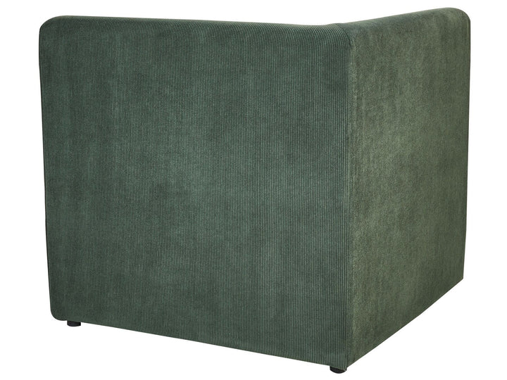 Lemvig 3 Seater Modular Jumbo Cord Sofa with Ottoman Dark Green