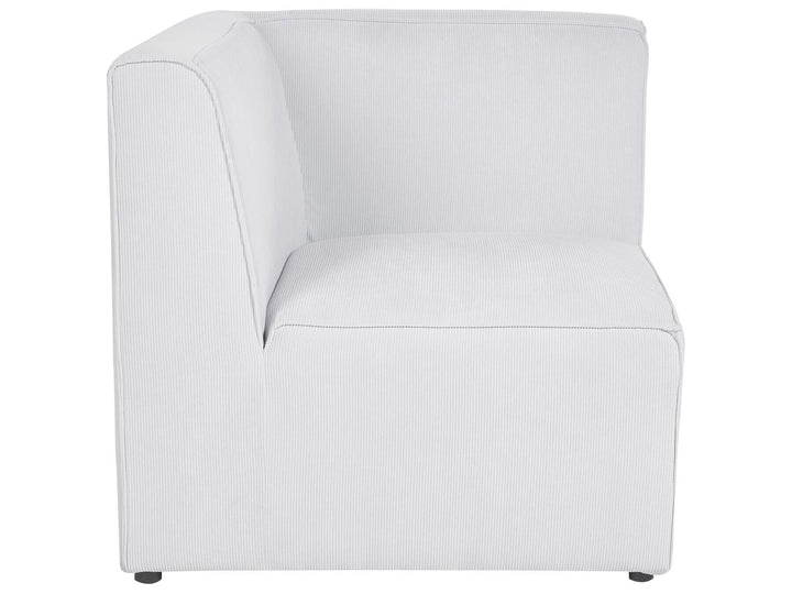 Lemvig 3 Seater Modular Jumbo Cord Sofa with Ottoman Off White