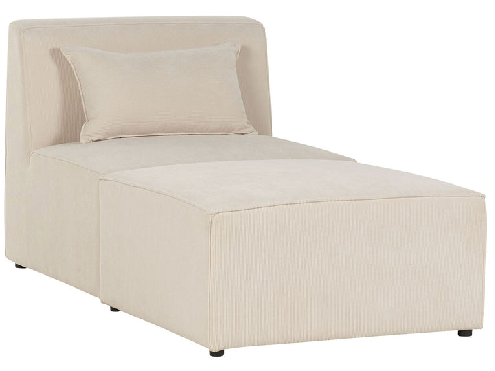 Lemvig Jumbo Cord Chaise Lounge Beige