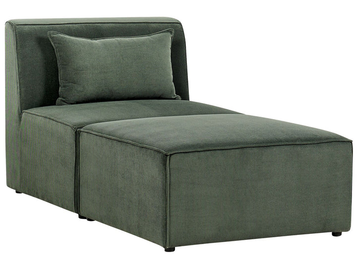 Lemvig Jumbo Cord Chaise Lounge Dark Green