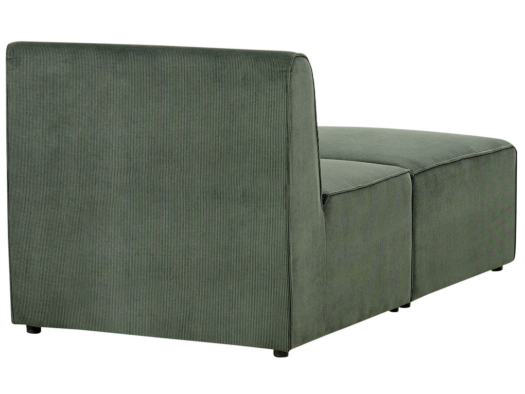 Lemvig Jumbo Cord Chaise Lounge Dark Green