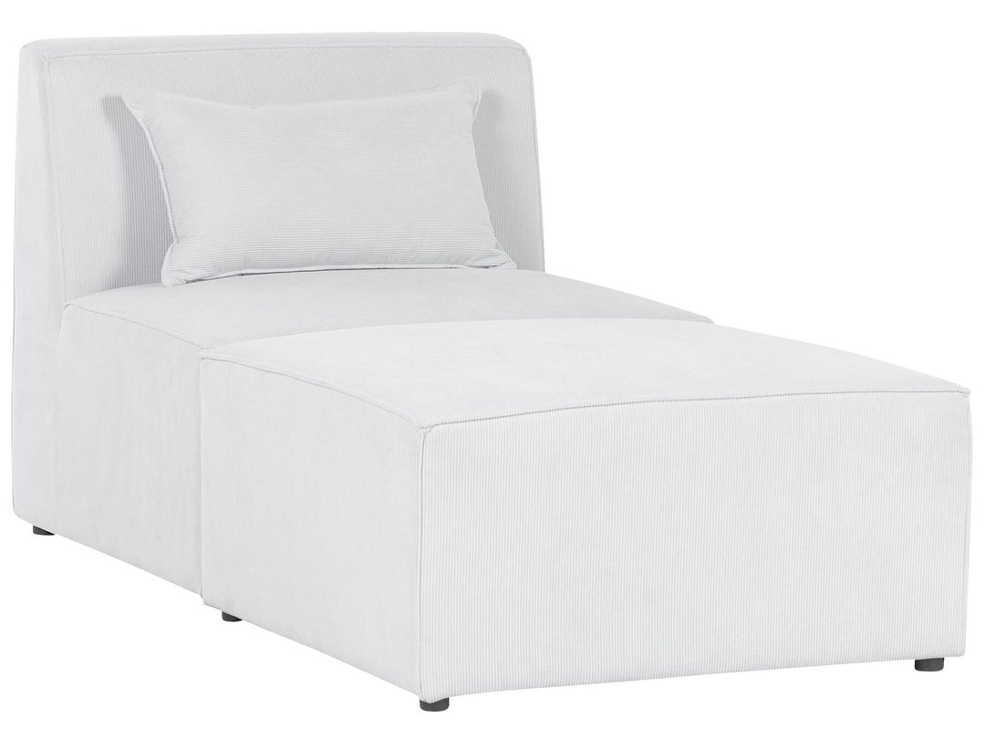 Lemvig Jumbo Cord Chaise Lounge Off White