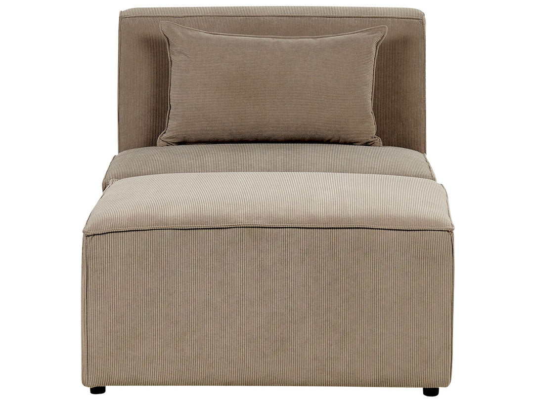 Lemvig Jumbo Cord Chaise Lounge Taupe