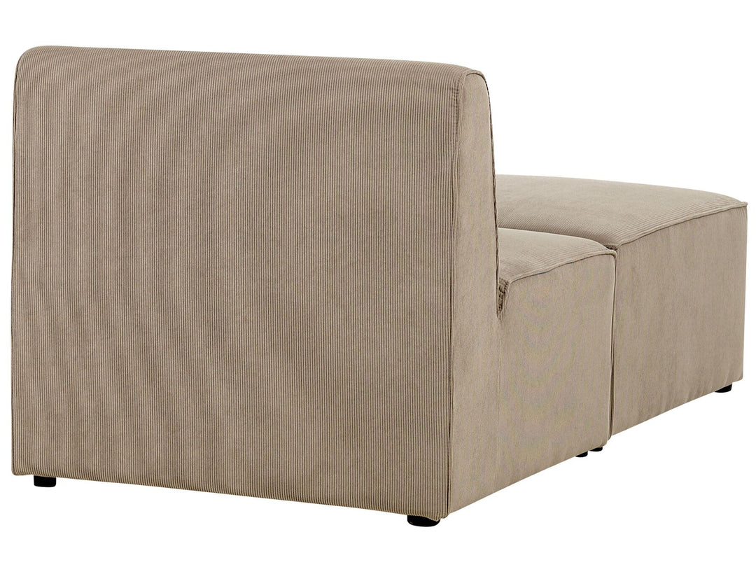 Lemvig Jumbo Cord Chaise Lounge Taupe