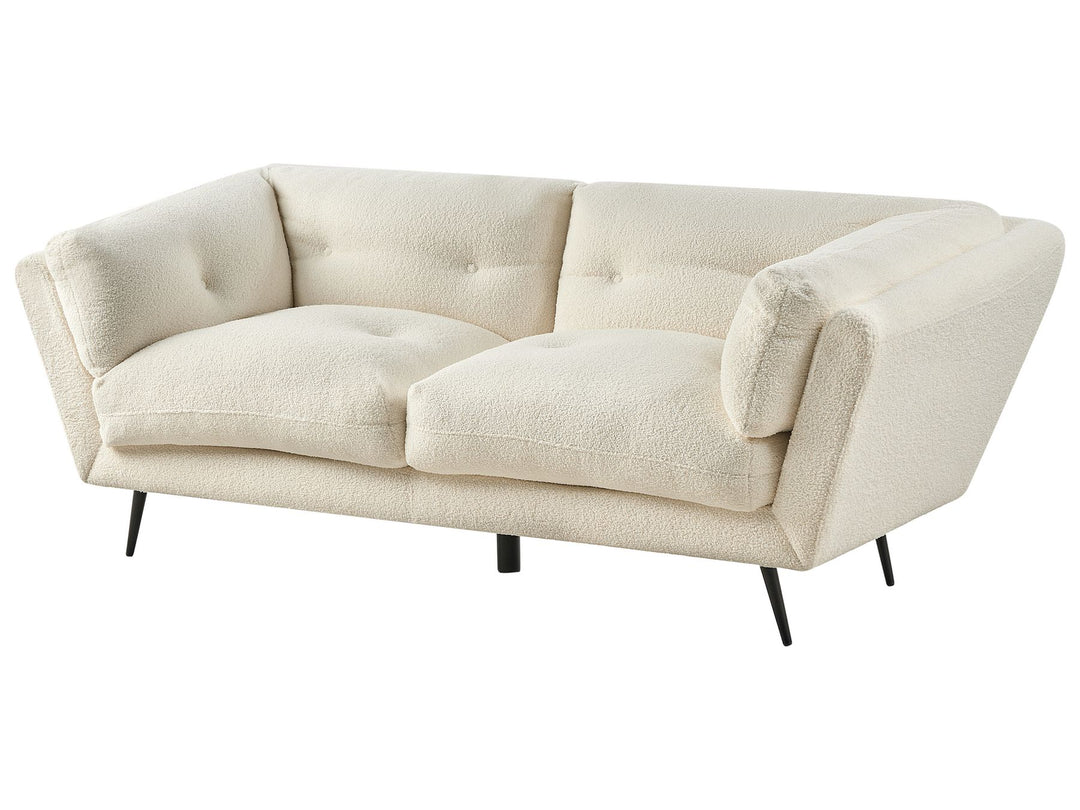 Lenvik 3 Seater Boucle Sofa White