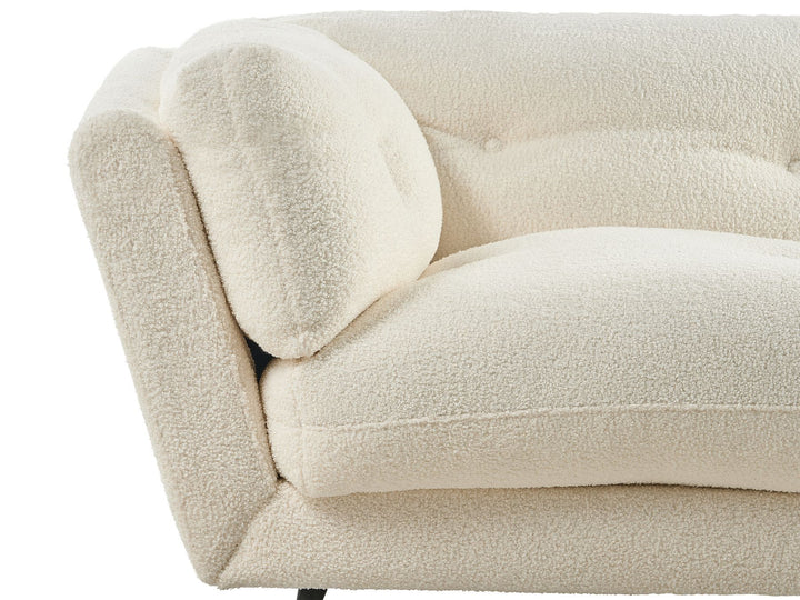 Lenvik 3 Seater Boucle Sofa White