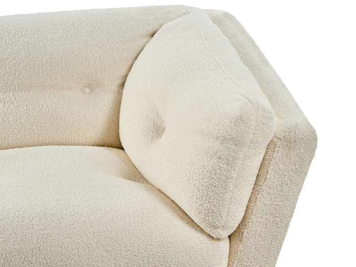 Lenvik 3 Seater Boucle Sofa White