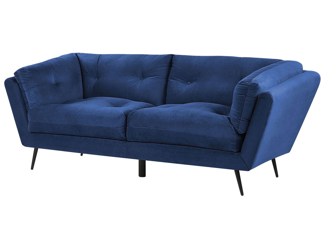 Lenvik 3 Seater Velvet Sofa Blue