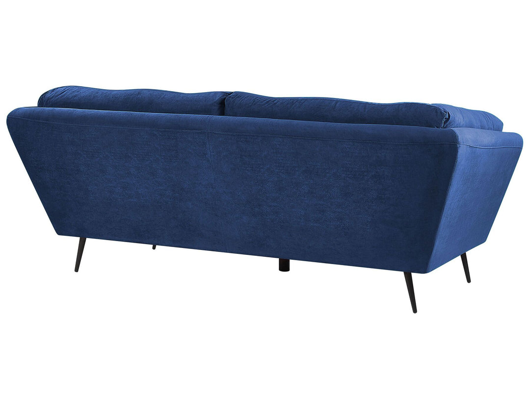 Lenvik 3 Seater Velvet Sofa Blue