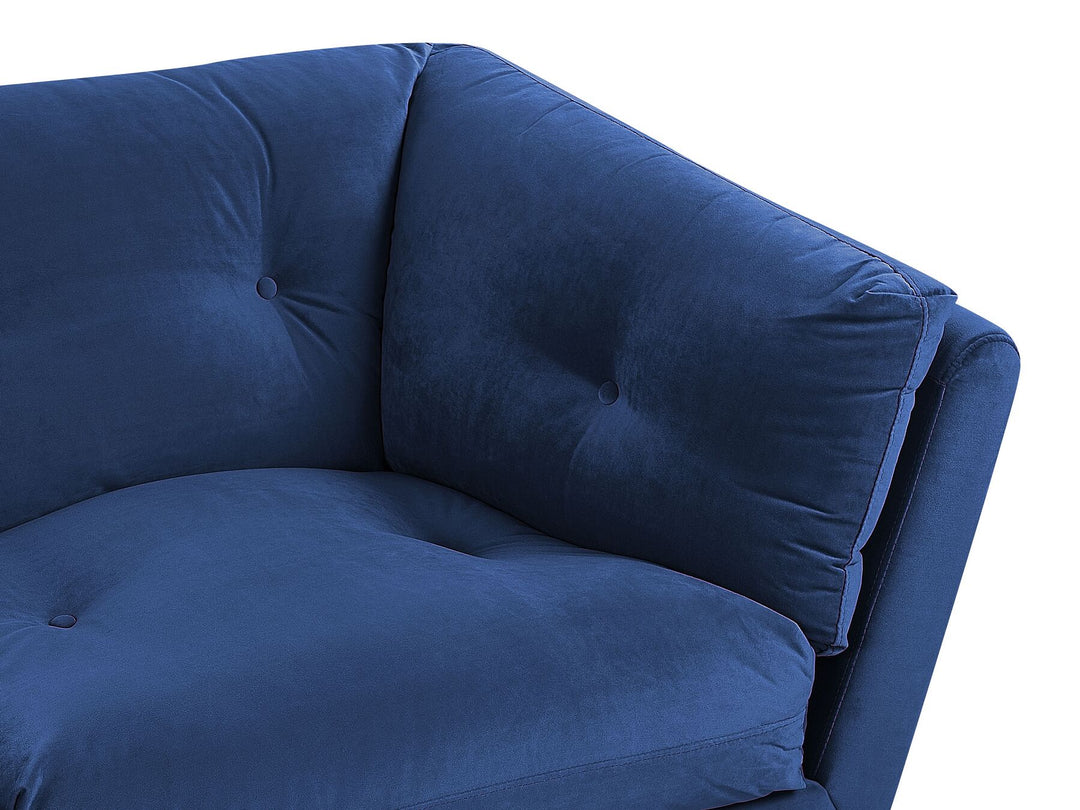 Lenvik 3 Seater Velvet Sofa Blue