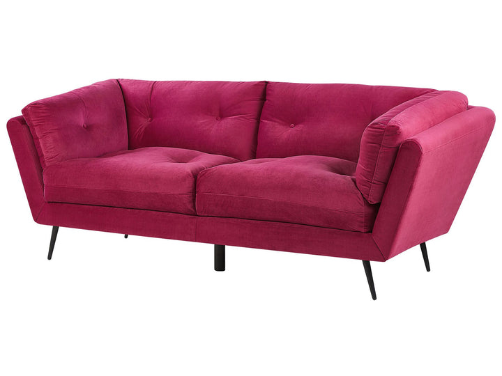 Lenvik 3 Seater Velvet Sofa Burgundy