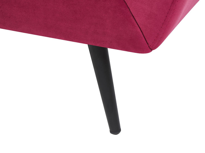 Lenvik 3 Seater Velvet Sofa Burgundy