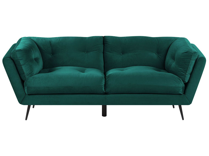 Lenvik 3 Seater Velvet Sofa Green