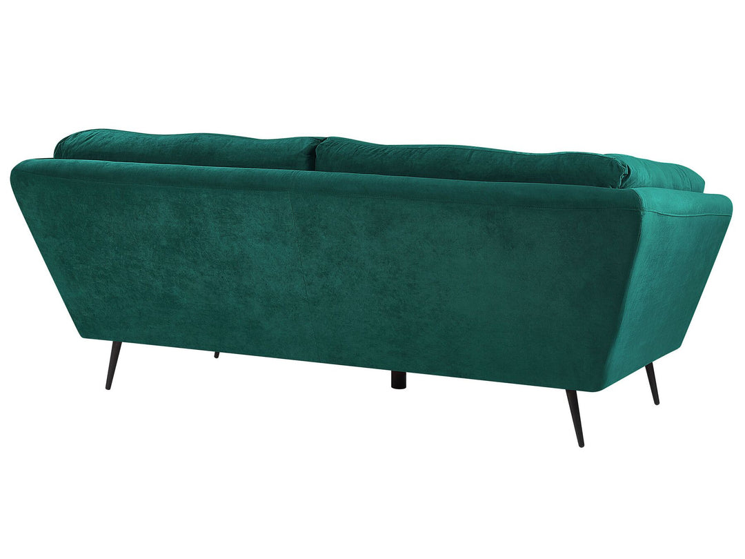 Lenvik 3 Seater Velvet Sofa Green