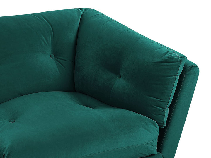 Lenvik 3 Seater Velvet Sofa Green