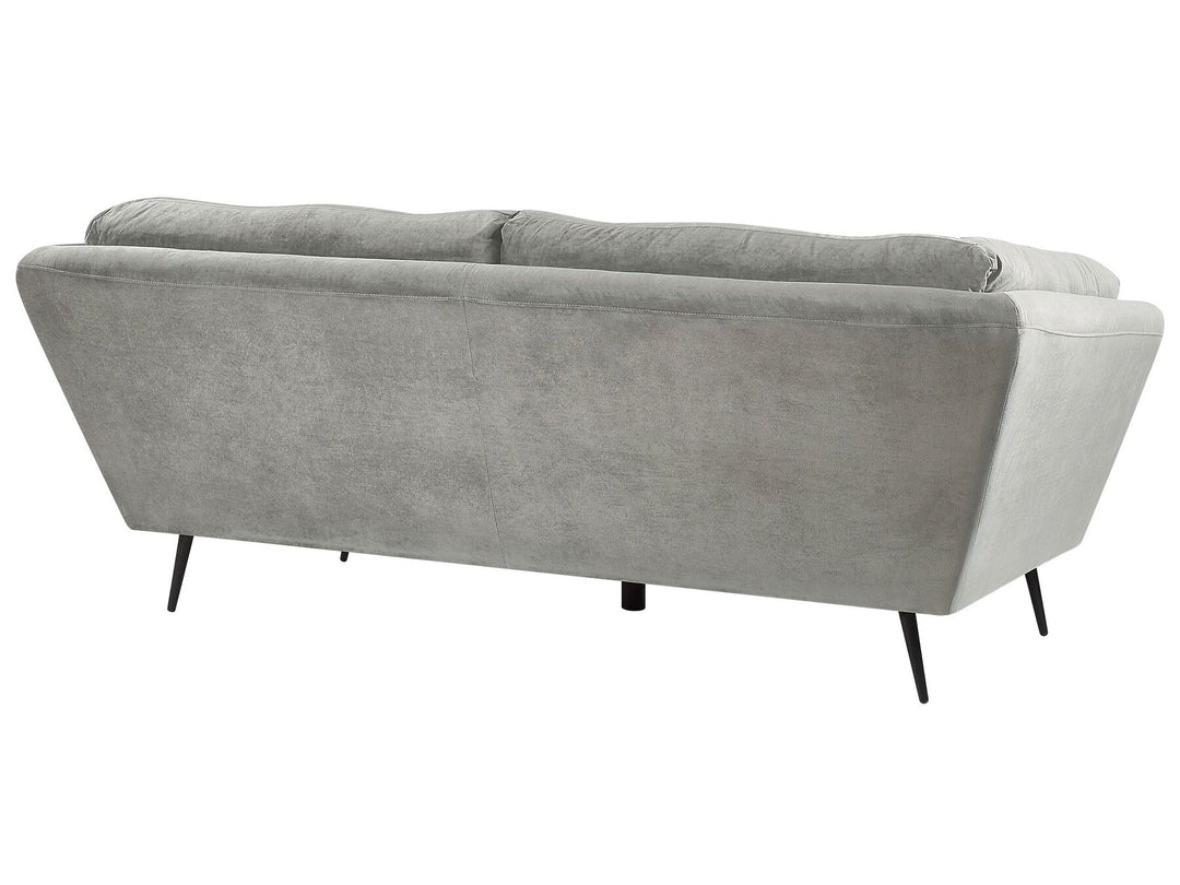 Lenvik 3 Seater Velvet Sofa Grey