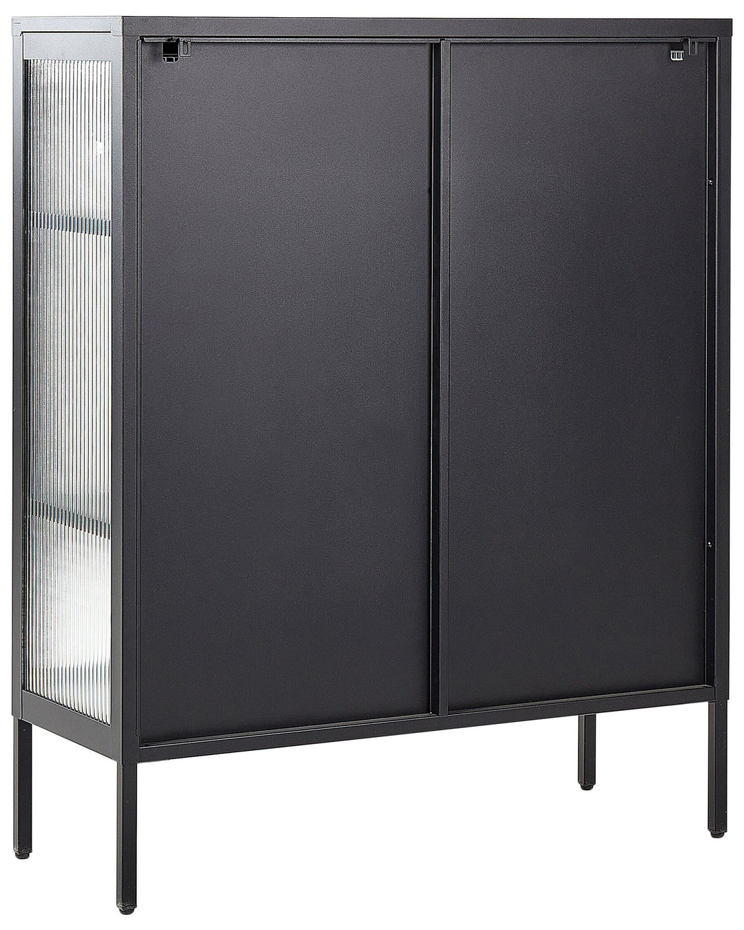 Popel Steel Display Cabinet Black