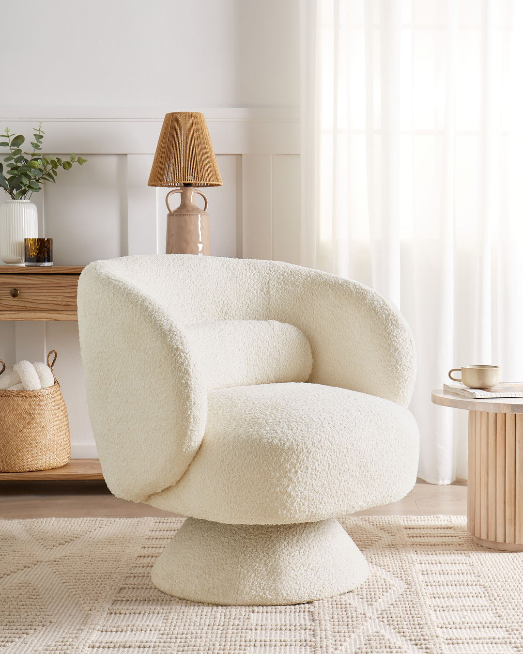 Lieksa Armchair Boucle Off-White