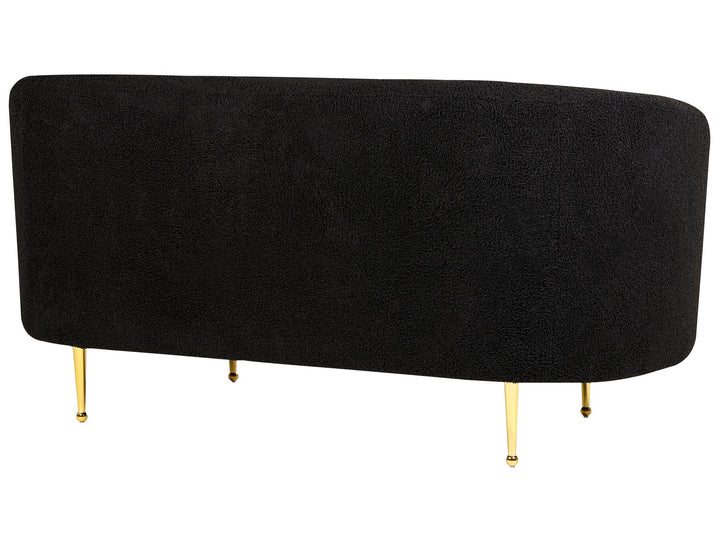 Loen 2 Seater Boucle Sofa Black