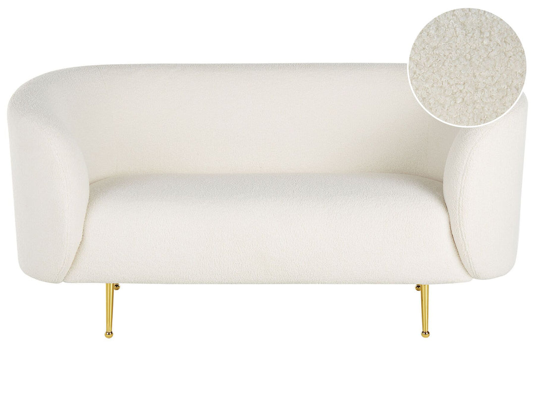 Loen 2 Seater Boucle Sofa White