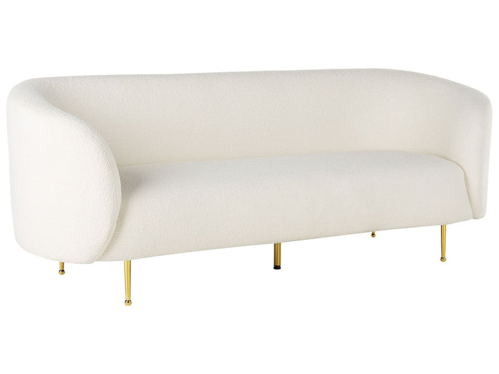 Loen 3 Seater Boucle Sofa White