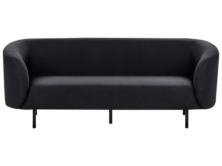 Loen 3 Seater Fabric Sofa Black