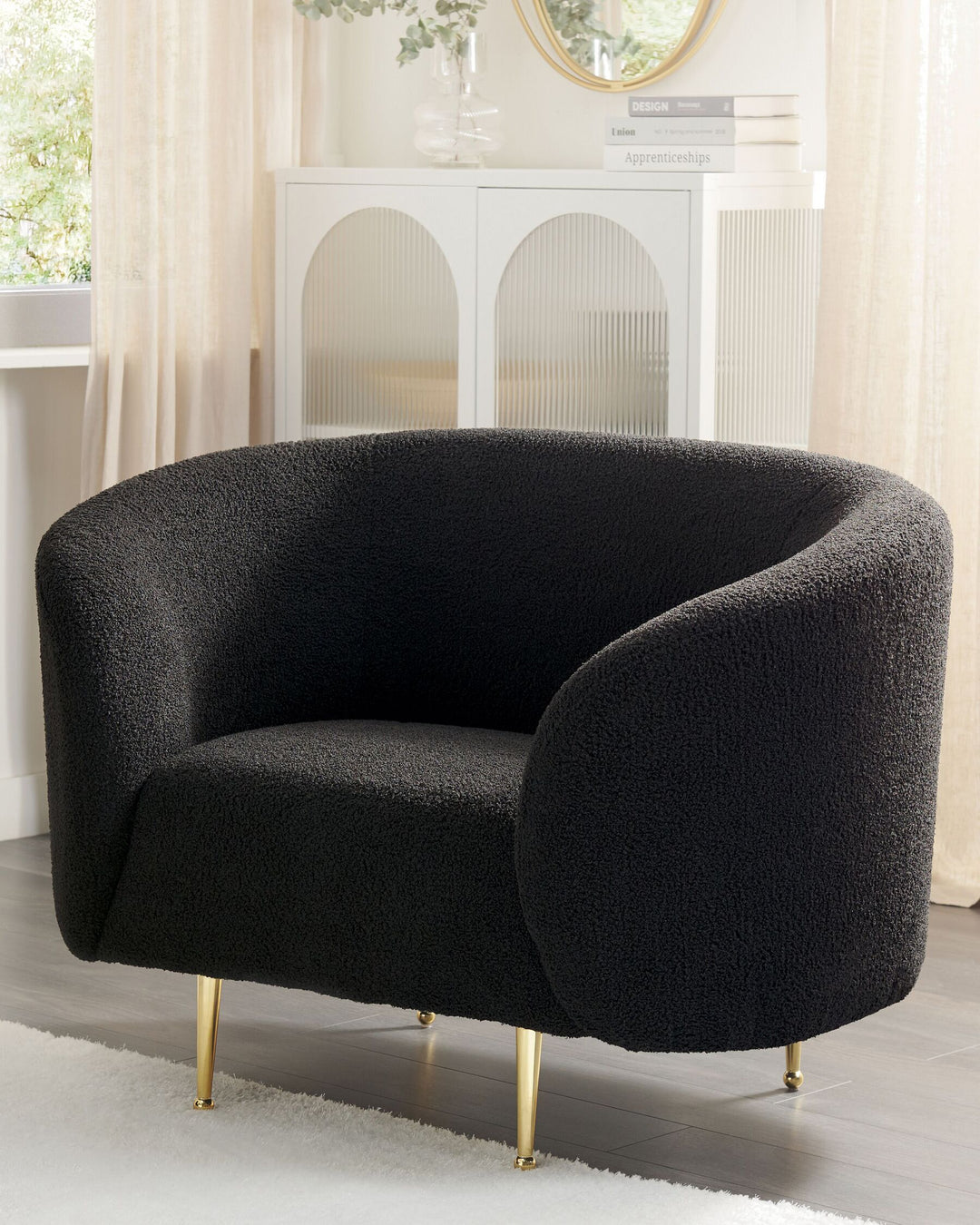 Loen Armchair Boucle Black