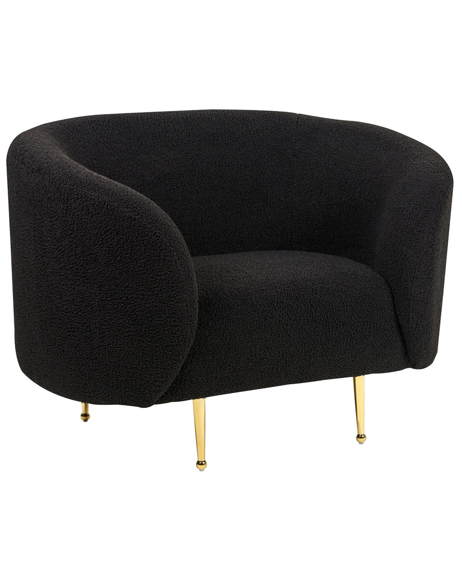 Loen Armchair Boucle Black