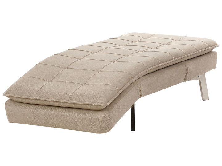 Loiret Fabric Chaise Lounge Beige