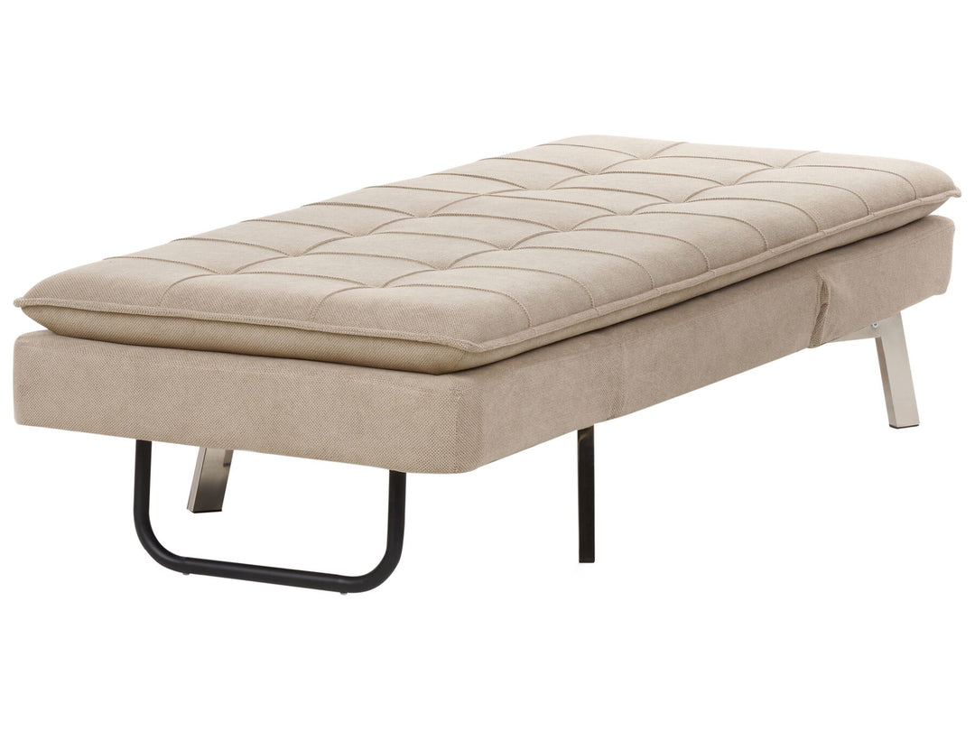 Loiret Fabric Chaise Lounge Beige