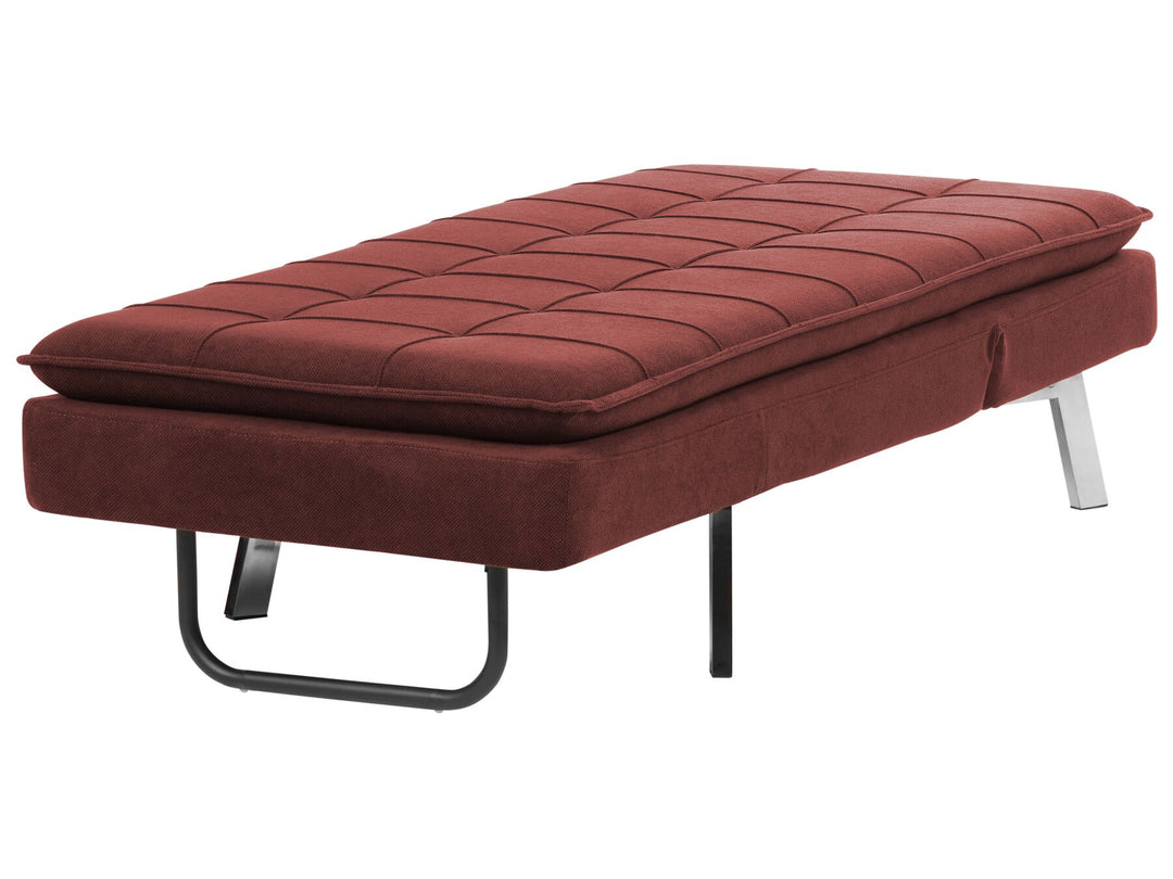 Loiret Fabric Chaise Lounge Red