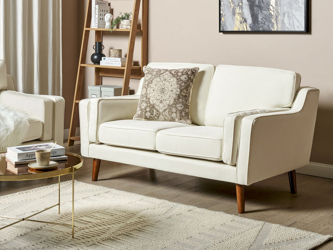 Lokka 2 Seater Fabric Sofa Off-White