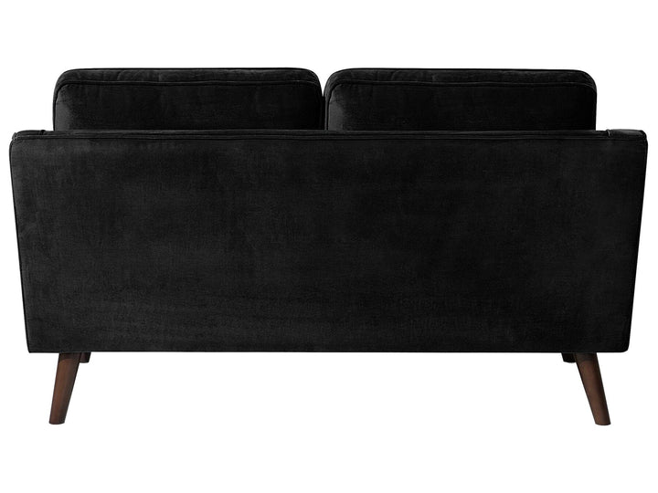 Lokka 2 Seater Velvet Sofa Black