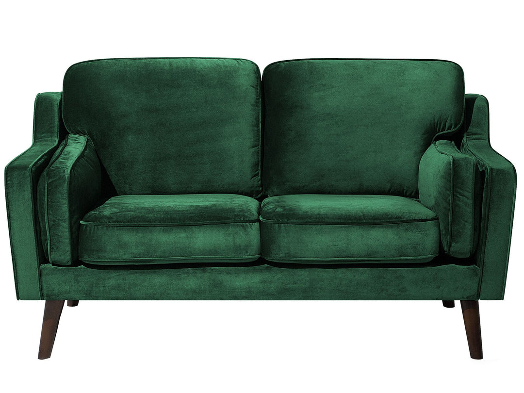 Lokka 2 Seater Velvet Sofa Green