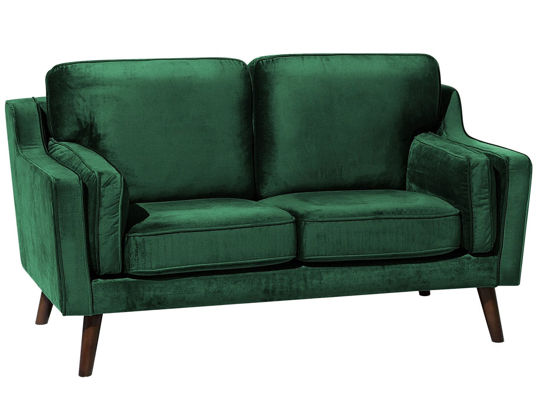 Lokka 2 Seater Velvet Sofa Green