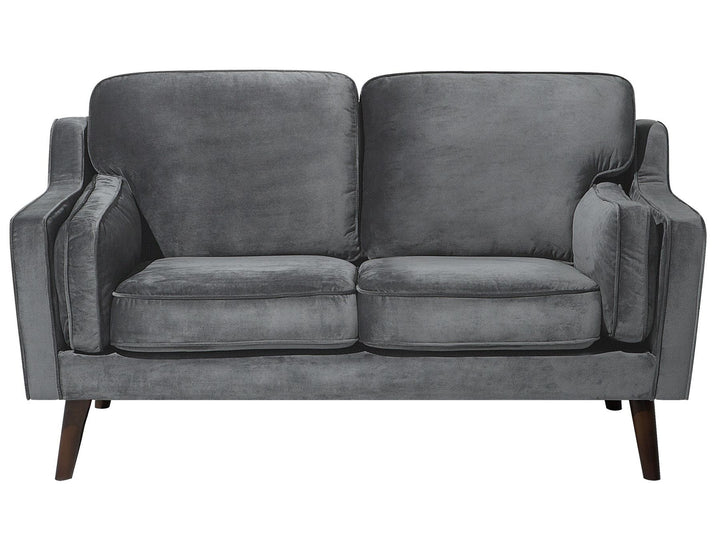 Lokka 2 Seater Velvet Sofa Grey