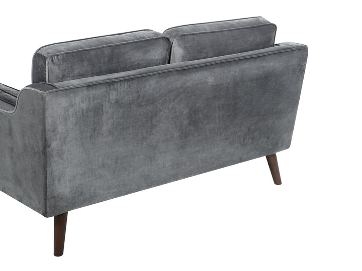 Lokka 2 Seater Velvet Sofa Grey