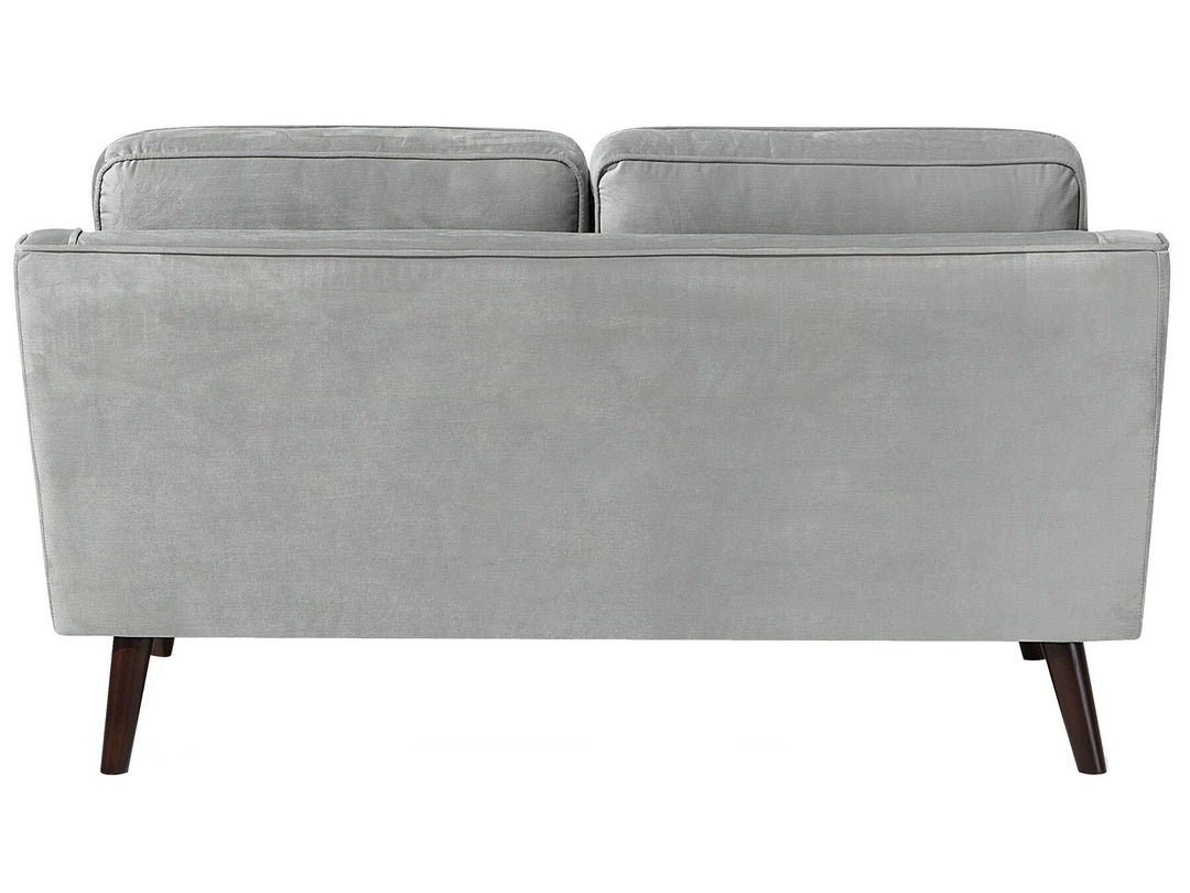 Lokka 2 Seater Velvet Sofa Light Grey