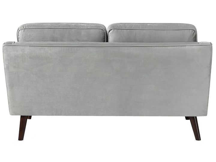 Lokka 2 Seater Velvet Sofa Light Grey